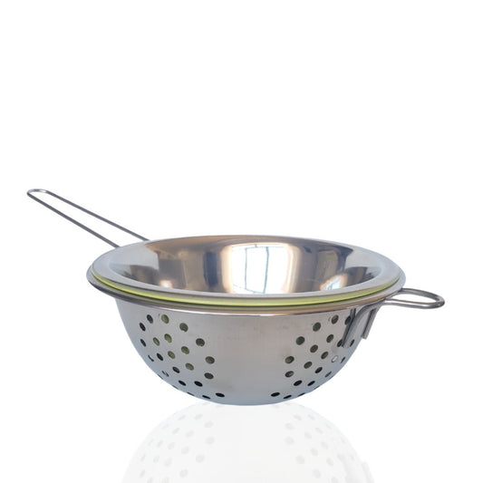 Recipiente con baño maría para cera