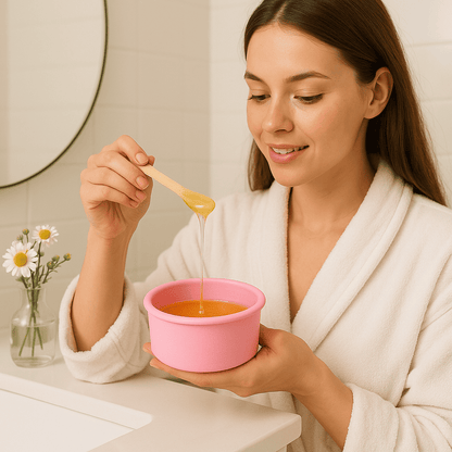 Bowl de Silicona para Derretir Cera Depilatoria 400 ml