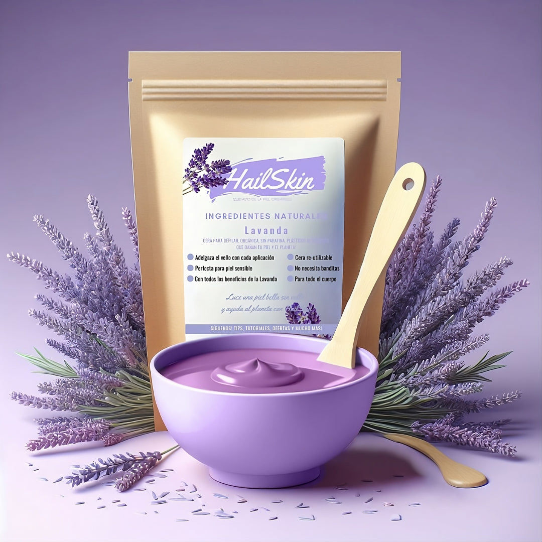 LA MEJOR Cera para depilar 100 NATURAL ORGANICA. BIODEGRADABLE HailSkin