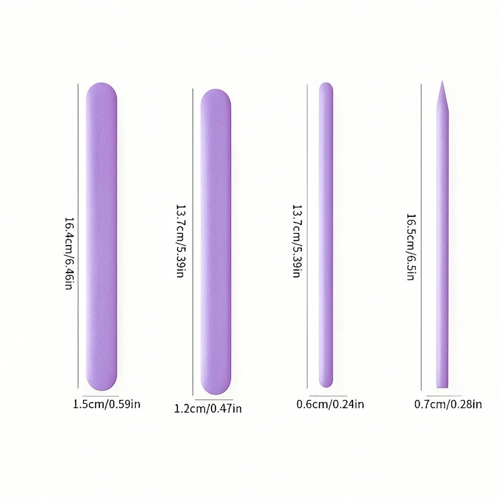 Pack 4 Aplicadores de Silicona Antiadherente para Cera Depilatoria – Reutilizables